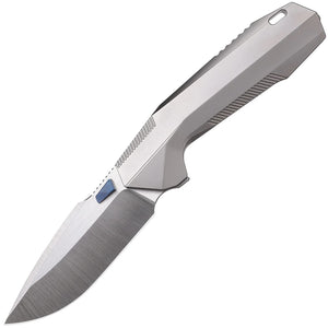 REMETTE RT-WK1 Linerlock Gray Titanium Folding Satin Bohler M390 Pocket Knife TWK1E
