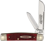 Robeson Congress Jack Red Jigged Bone Folding Stainless Pocket Knife B626056