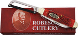Robeson Gamecock Folder Strawberry Jigged Bone Folding Stainless Pocket Knife 632730