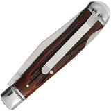 Roper Knives Lockback Trapper Brown Jigged Bone Folding Carbon Steel Knife 0005CBB