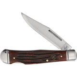 Roper Knives Lockback Trapper Brown Jigged Bone Folding Carbon Steel Knife 0005CBB