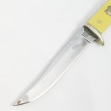 Rough Rider Small Hunter Yellow 440 Stainless Clip Pt Fixed Blade Knife 1034