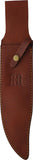 Rough Rider D Guard Bowie Stag Bone Stainless Fixed Blade Knife w/ Sheath 1943P