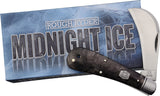 Rough Rider Midnight Ice Hawkbill Black Carbon Fiber Folding Stainless Pocket Knife 1998