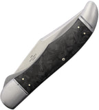 Rough Rider Hunter Midnight Ice Carbon Fiber Folding Stainless Pocket Knife 1999