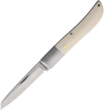 Rough Ryder Dragon Wing Winter White Smooth Bone Folding Stainless Pocket Knife 2556