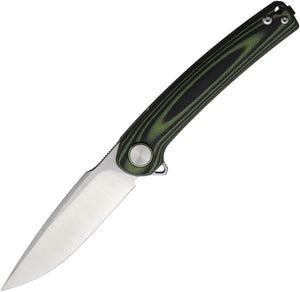 Rough Ryder Linerlock Green & Black G10 Folding Stainless Pocket Knife 2599