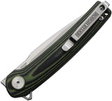 Rough Ryder Linerlock Green & Black G10 Folding Stainless Pocket Knife 2599