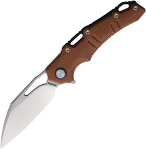 Rough Ryder Linerlock Brown Micarta Folding D2 Steel Pocket Knife 2611