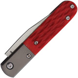 Rough Rider Barlow Red Jigged Bone Folding Stainless Clip Pt Pocket Knife 2612