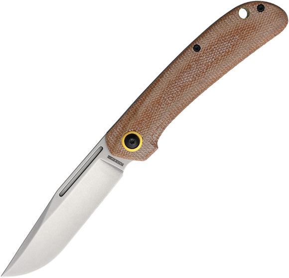 Rough Rider Slip Joint Brown Micarta Folding D2 Steel Clip Pt Pocket Knife 2640