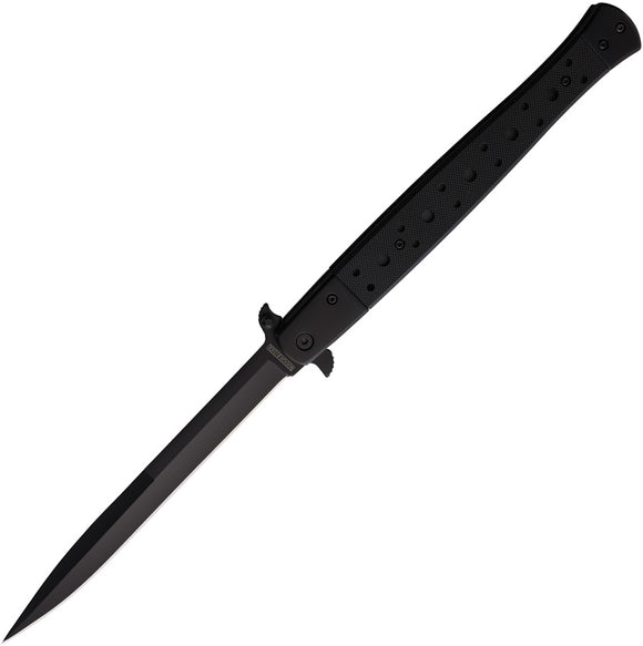 Rough Ryder Tactical Stiletto Linerlock A/O Black G10 Folding Pocket Knife 2645