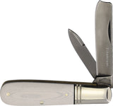 Rough Rider Tuxedo Razor Barlow White Micarta Folding Stainless Pocket Knife 2666