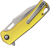 Rough Rider Linerlock Amber Acrylic Folding Stainless Spear Pt Pocket Knife 2674