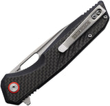 Rough Rider Linerlock Black G10 & Carbon Fiber Folding Stainless Pocket Knife 2675