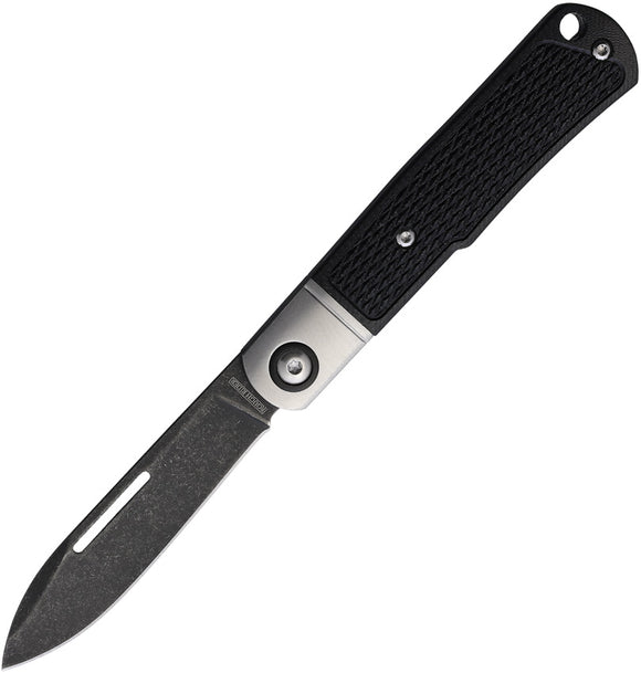 Rough Rider Slip Joint Black G10 Folding Stainless Spear Pt Pocket Knife 2677