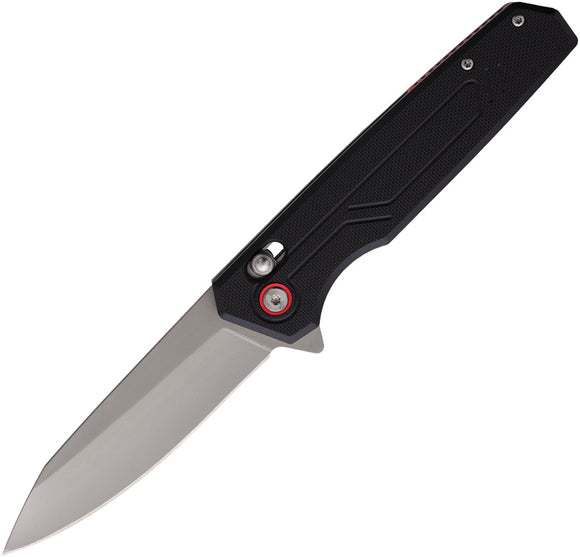 Rough Rider Crossbar Lock A/O Black G10 Folding Stainless Pocket Knife 2681