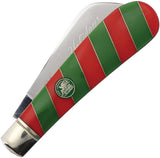 Rough Ryder Merry Christmas Half Hawk 2024 Red & Green Folding Stainless Pocket Knife 2689