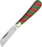 Rough Ryder Merry Christmas Half Hawk 2024 Red & Green Folding Stainless Pocket Knife 2689