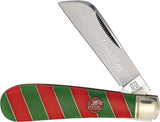 Rough Ryder Merry Christmas Half Hawk 2024 Red & Green Folding Stainless Pocket Knife 2689