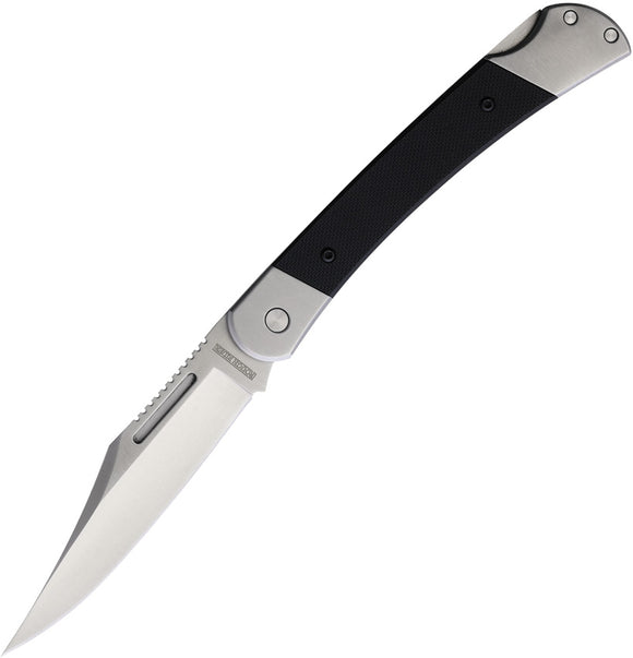 Rough Rider Lockback Black G10 Folding Stainless Clip Pt Pocket Knife 2707