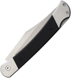 Rough Rider Lockback Black G10 Folding Stainless Clip Pt Pocket Knife 2707