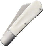 Rough Rider Barlow White Smooth Bone Folding Stainless Sheepsfoot Pocket Knife 2708