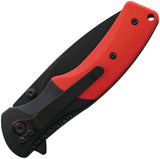 Rough Rider Linerlock Black & Red G10 Folding Stainless Drop Pt Pocket Knife 2742