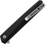 Rough Rider Slim Linerlock Black Aluminum Folding Stainless Pocket Knife 2746