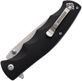 Rough Rider Linerlock Black G10 Folding Stainless Drop Pt Pocket Knife 2748