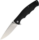 Rough Rider Linerlock Black G10 Folding Stainless Drop Pt Pocket Knife 2748