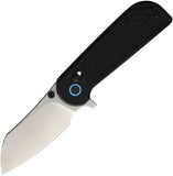 Rough Rider Slide Lock Black G10 Folding Stainless Sheepsfoot Pocket Knife 2751