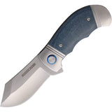 Rough Rider Linerlock Blue Denim Micarta Folding Stainless Pocket Knife 2759