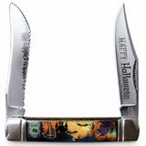 Rough Rider Halloween 2026 Muskrat Acrylic & Moon Glow Folding Pocket Knife 2797