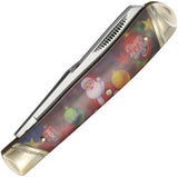 Rough Rider Merry Christmas 2026 Trapper Acrylic Folding Stainless Pocket Knife 2798