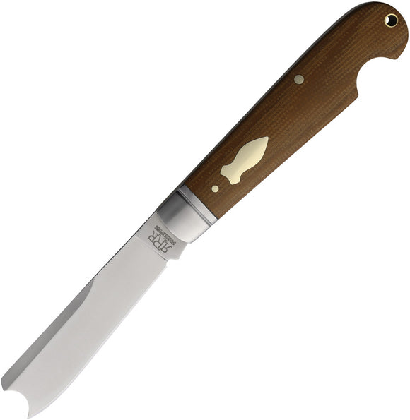 Rough Ryder Reserve One Arm Razor Tan Micarta Folding D2 Steel Pocket Knife 001TM