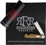 Rough Ryder Reserve One Arm Razor Tan Micarta Folding D2 Steel Pocket Knife 001TM