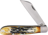 Rough Ryder Reserve Grandaddy Slip Joint Brown Jigged Bone Folding D2 Steel Pocket Knife 024CB