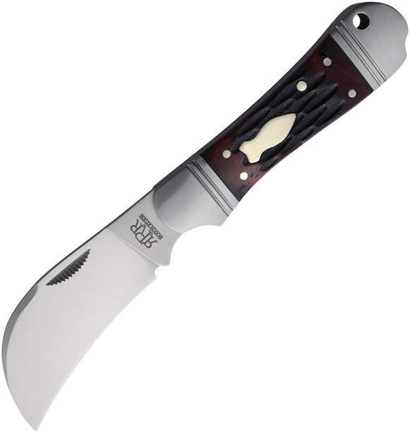 Rough Ryder Reserve Hawkeye Gentleman's Brown Bone Folding D2 Steel Pocket Knife 038