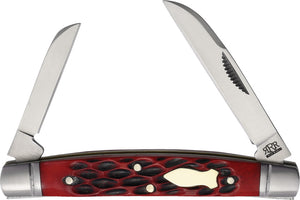 Rough Ryder Reserve Two Blade Congress Red Jigged Bone Folding D2 Steel Pocket Knife 044