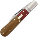 Rough Ryder Reserve Granddaddy Barlow Brown & Red Micarta Folding D2 Steel Pocket Knife 046