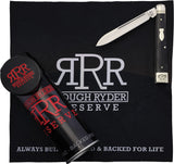 Rough Ryder Reserve Fat Bottom Doctors Black Bone Folding D2 Steel Pocket Knife 050