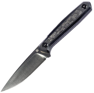 Real Steel Dex Apex Black G10 & Carbon Fiber Bohler M390 Fixed Blade Knife 3501FD