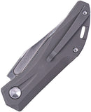 Real Steel Ventus Slip Joint Gray TC4 Titanium Folding Bohler N690 Pocket Knife 7041