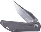 Real Steel Ventus Slip Joint Gray TC4 Titanium Folding Bohler N690 Pocket Knife 7041