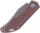 Real Steel Ventus Slip Joint Bronze TC4 Titanium Folding Bohler N690 Pocket Knife 7042