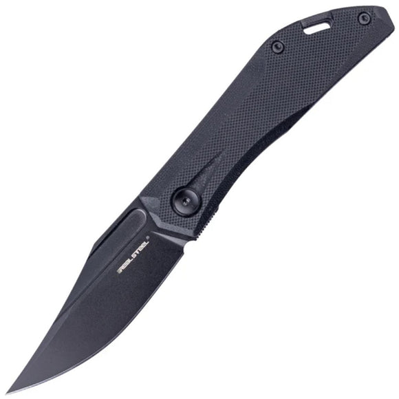 Real Steel Ventus Lite Slip Joint Blackout G10 Folding D2 Steel Pocket Knife 7051BB