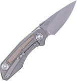 Real Steel Delta 2600 Framelock Titanium & Green Micarta Folding S35VN Pocket Knife 7101G