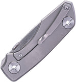 Real Steel Delta 2600 Framelock Gray Titanium Folding S35VN Pocket Knife 7101
