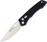 Real Steel Griffin Pro Button Lock Black G10 Folding 14C28N Pocket Knife 7131BS